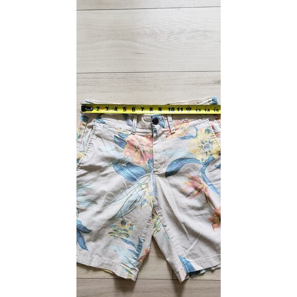 GAP Shorts Lot Mens 29 4pc Floral Geo Mint Brown Tan Chino Lived-In Fit Cotton - Picture 4 of 16